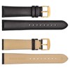 WOCCI 24 mm Replacement Vintage Genuine Leather Watch Band Black