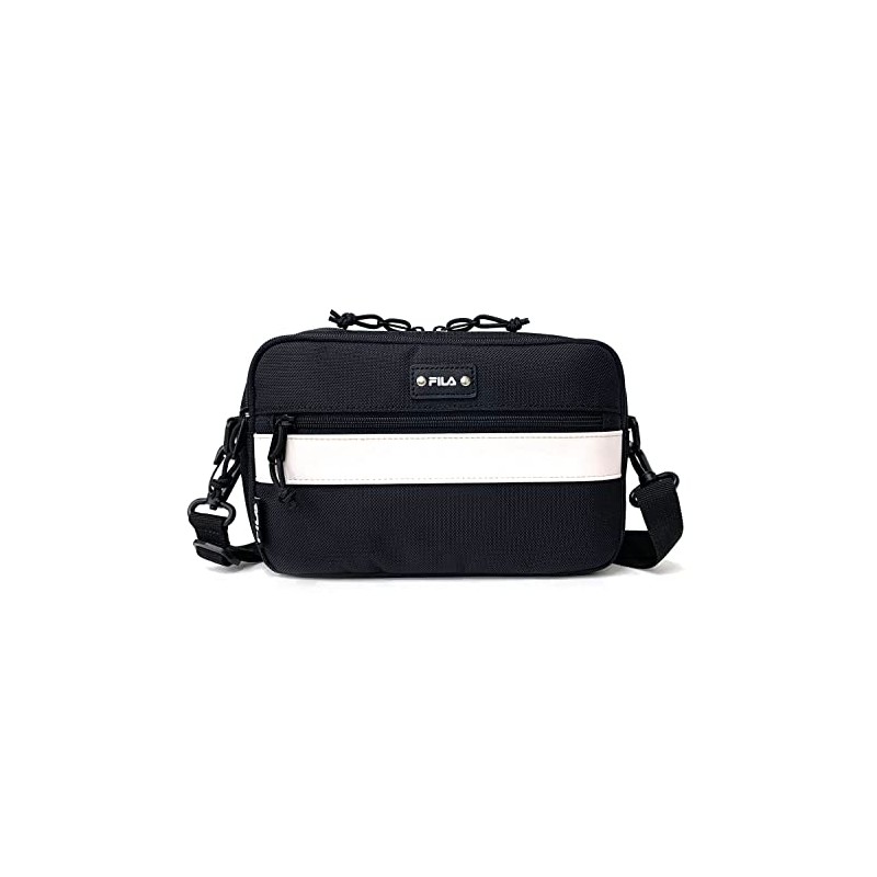 Yamamoto Men's Shoulder Bag, Polaris Horizontal Shoulder Bag, White, white