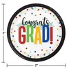 Creative Converting Colorful Graduation Dessert Plates, 8 ct