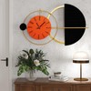 Tiuposr 29x18 Inches Large Modern Wall Clock – Unique Silent