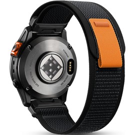 Ouwegaga Compatible with Garmin Fenix 8 51mm/Fenix 7X/Fenix 6X/Fenix 5X Band, 26mm Width Nylon Sport Watch Strap for Fenix 3/Fenix 3 HR/Fenix 7X Pro/Fenix 6X Pro/Fenix 5X Plus/Enduro 1 2 3 (Black)