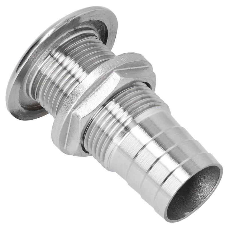 Water Drainage Plug Thru Hull Fitting 1in Outlet 316 Stainless