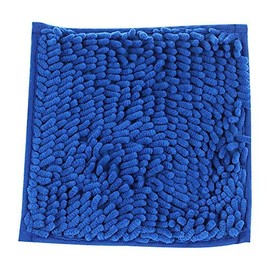 School Locker Interior 10" Square Locker Fur Rug Carpet (Blue)