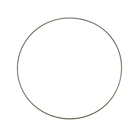 Glorex 6 1294 225 Metal Ring for Crafts with Diameter Approx. 20 cm Coated in Black Ideal for Dream Catchers, Macrame, Wall Decoration and Floristry