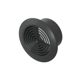Awenta 4" Inch Black Round Ceiling Vent Cover - Plastic Ceiling Air Vent with Protection Mesh - Home Duct Soffit Vents – Air Conditioning Soffit Exhaust Vent - HVAC Indoor Outdoor Intake Vent