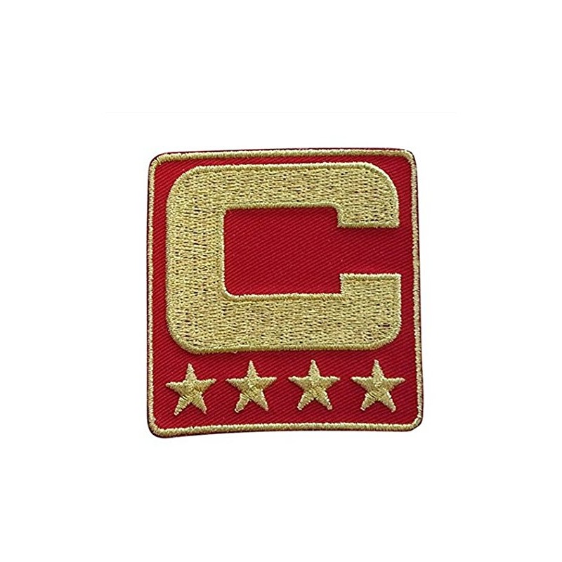 Red Captain C Patch (All Gold) Sewing On for Jersey