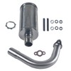 jtfrkope New upgradation Exhaust Muffler Pipe and gasket nut kit