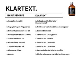 Niyok® Coconut Oil Organic Natural Cosmetics Sensitive Also for Children Xylit Herbal Natural Mouth Oil Vegan Peppermint (200 ml)