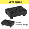 Jeracino Lightweight Plastic Pallet, 4 Pcs Flooring Pallets, Interlocking Pallet