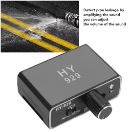 Ejoyous Water Leakage Detection, Underground Water Pipe Leak Detector Monitor with Dual Probe and Headphone Sound Adjustable Intensifier for Construction Site Pipeline Detection (US Plug)