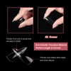 600 Pieces Long False Nails Stiletto FITDON Transparent Full Cover