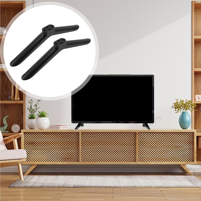 OSALADI 2PCS TV Stand Base TV Leg Stand Support Screen