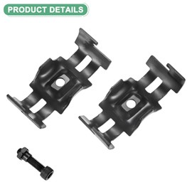 M METERXITY 4-Pack Structural Pipe Connector, Parallel Pipe Clamps Steel Pipe Connector for OD 1.1" or 28MM Pipe, Conduit Connectors with Screws