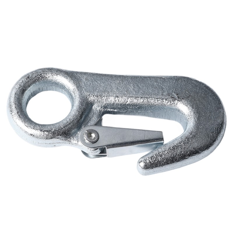 4Pcs Trailer Snap Hook 90mm Iron Tow Hook Safety Chain