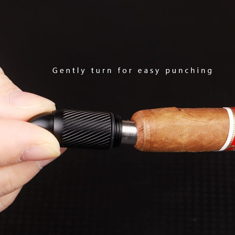 KEENSUN Cigar Punch - Cigar Hole Opener Stainless Steel Punch