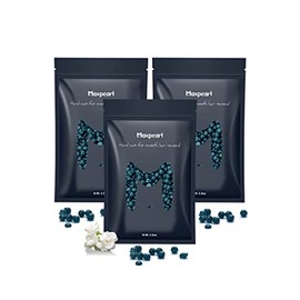 Maxpearl Hard Wax Beads, 300g Hair Removal Wax Beans for Brazilian Bikini, Face, Eyebrows, Underarms, Arms, Chest, Back, Legs, Pack of 3