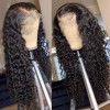 Unbranded 28inch 13*4 lace frontal wig human hair deepwave
