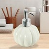 Qianly Ceramics Soap Dispenser, Creative Countertop Soap Dispenser, Empty Refillable