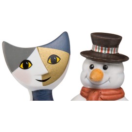 Rosina Wachtmeister Goebel Bella Pupazzo di Nev Cat with Snowman Novelty 2018