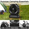 Camping Fan with Light - 20000mAh Rechargeable Battery Fan, 112Hrs