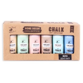 Little Birdie Chalk Paint Set - Matte Acrylic Painting Supplies for DIY Crafts, Furniture, Indoor Outdoor - Multisurface, Non Toxic, 60mL Bottles, Muted