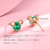 Cute Mickey Earrings, Women's Earrings, Birthstone, 925 Sterling Silver, Hypoallergenic,