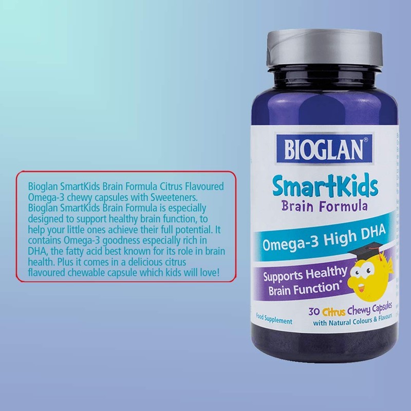 Bioglan SmartKids Brain Formula | Omega-3 |EPA & DHA |