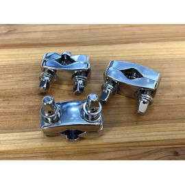 Unbranded 3 Chrome Steel Memory Locks for Tom Mounts, Floor Tom Legs, Boom Arms
