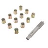 Thread Repair Tools 12Pcs Stainless Steel Inserts with 1Pc Screw