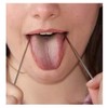 Metal Tongue Scraper Stainless Steel Mouth Health Bad Breath Cleaning