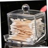 LABRIMP Cosmetic Box Acrylic Swabs Storage Desktop Organizer for Cotton