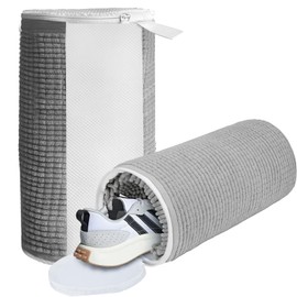 Ezkamfort Shoe Washing Machine Bag,Fuffy Fibers Keep 360° Wrap-Around Cleaning,Trainer Washing Machine Bag,Shoe Laundry Bag With Durable Hidden Zipper Reusable Shoe Cleaning Bag For Sneaker-2PCS