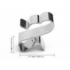 Shengsenfu Solar PV Cable Clamps, 50 Pcs Stainless Steel Metal