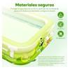 CDDGL Alberca Inflable Dinosaurios Grande Piscina Tre Nivele Con Accesorios,rectangular