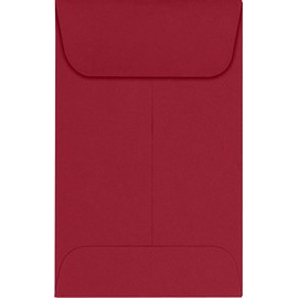 #1 Coin Envelopes (2 1/4 X 3 1/2) - Garnet Red (250 Qty.)