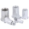 175pcs Rivet Nut Set Flat Head Aluminium Nutsert Assortment with