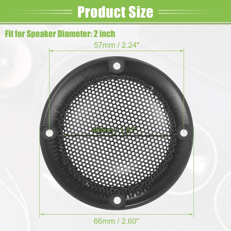 ACROPIX Universal 2" Car Speaker Grills Cover Mesh Round 2