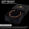 GT collection Brown Tiger Eye Bracelet for Men, Adjustable Double