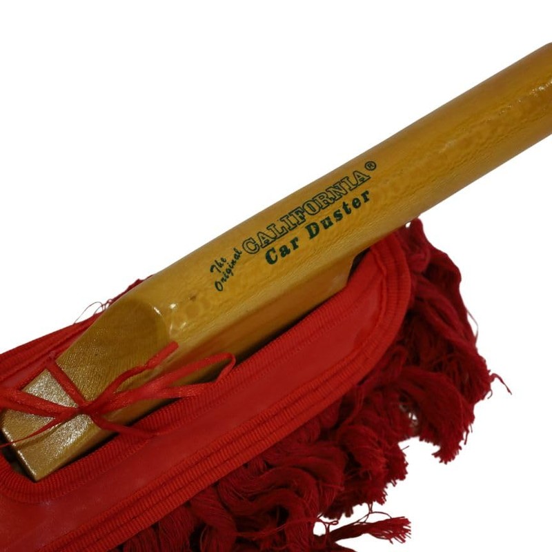 California Car Duster Heritage Edition Wood Handle and Cotton Mop