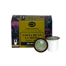Costa Rican La Minita Coffee Pods by Coffee Beanery | 12ct Specialty Coffee Pods Medium Roast Coffee Pod