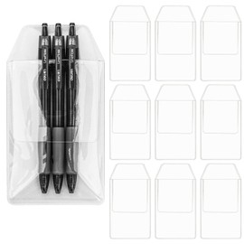 20 Pcs Pocket Protector,PVC Shirt Pocket Protectors,Plastic Pocket Pen Holder Organizer Pouch for School Hospital Office (Clear)