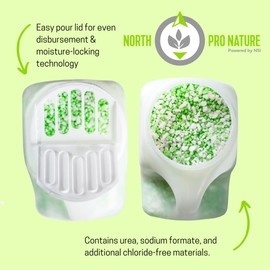 Northern Salt Nature 100% Chloride Free Deicer Sub Zero Ice Melter 8 lb Ice Melt Jug Eco-Friendly Non Toxic Ice Deicer and Concrete Safe Ice Melt for Driveways, Sidewalks, Parking Lots