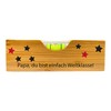 Spirit level with bottle opener with the words "Bester Papa