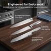 FONGDANLAITE 3PC Kitchen Knife Set for Beginners – 8 Inch