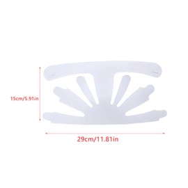 ArrErr 6 Pack Baseball Caps Inserts Hat Shaper Insert Universal Bump Cap Insert Plastic Inner Support Liner for Unstructured Baseball Cap Vintage Baseball Fitted Cap Canvas Cap Dad Hats Snapback Hat