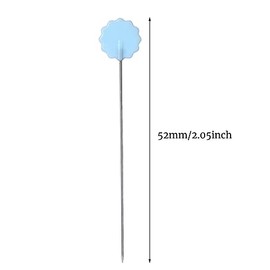 Alfileres Comunes, 100 Piezas Alfileres de Patchwork Alfileres de Cabeza de Flor Alfileres de Aguja de Coser Accesorios de Acolchado de Costura Herramientas de Bricolaje