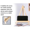 Lhbwhiz Pack of 2 Easel, Mini Wooden Table Easel, Foldable