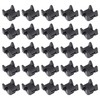 Xadnitu 25 Pieces Plastic Cable Zip Tie Mounting Blocks, Drop-In