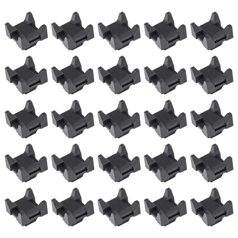 Xadnitu 25 Pieces Plastic Cable Zip Tie Mounting Blocks, Drop-In