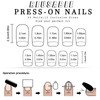 False Nails Short - 24pcs Glitter Pink Press on Nails